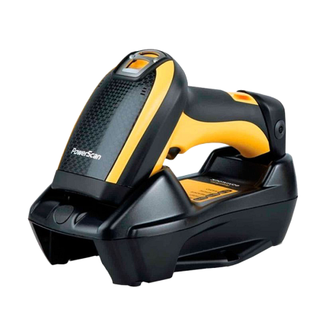 Сканер ШК (ручной,1D имидж, Bluetooth) PowerScan PBT9100 , в комплекте с базовой станцией, кабелем USB, блоком питания