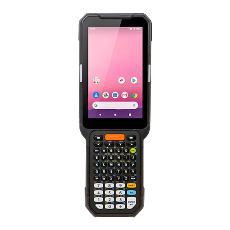 Терминал сбора данных PointMobile PM451, 54 клавиши (Android 11, буквенно-цифровая клавиатура, 2D дальнего действия - EX30, Bluetooth, Wi-Fi, NFC, GMS, GPS, LTE)