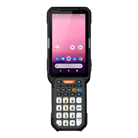 Терминал сбора данных PointMobile PM451, 33 клавиши (Android 11, цифровая клавиатура,  2D дальнего действия - EX30, Bluetooth, Wi-Fi, NFC, GPS, LTE)