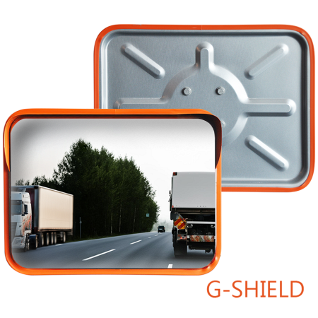 Уличное прямоугольное зеркало Steel Crafts G-SHIELD из нержавеющей стали