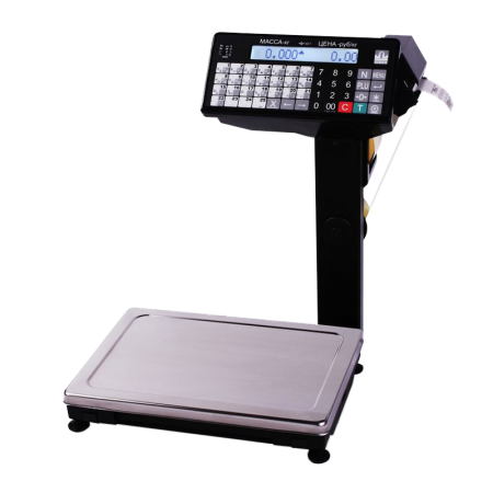 Торговые весы МАССА-К ВПМ_Т с печатью этикеток и отделительной пластиной