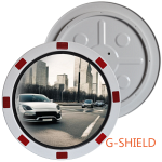 Наружное обзорное круглое зеркало Steel Crafts G-SHIELD из нержавеющей стали