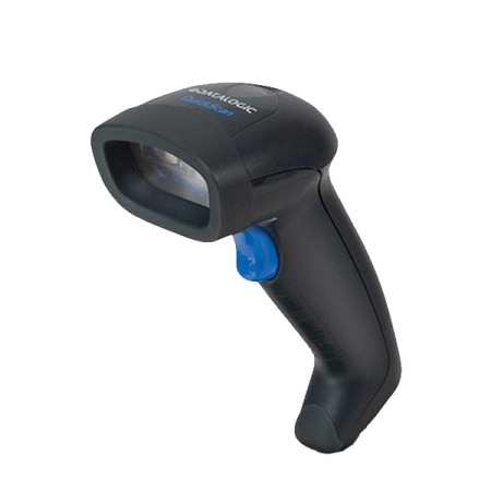 Сканер штрихкода ручной Datalogic QuickScan 2130 Imager мультиинтерфейсный, комплект RS232 с подставкой, белый